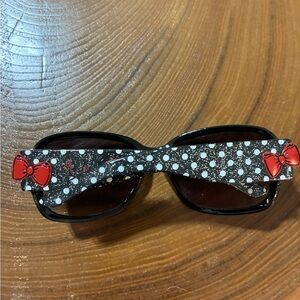 Disney Black and White Polka Dot Sunglasses with Red Bows